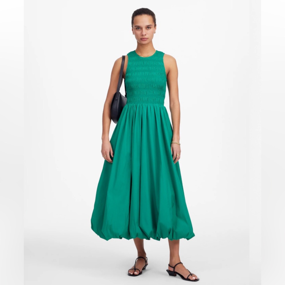 Madewell Sleeveless Teal Midi Dress